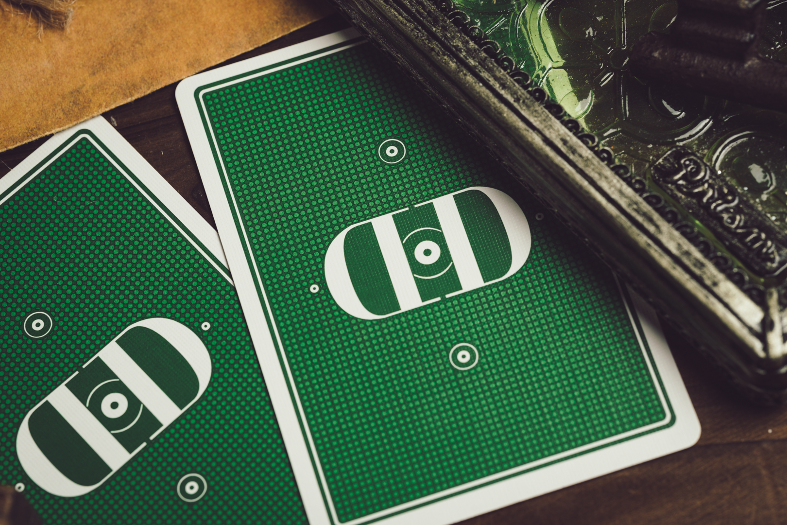Smoke & Mirrors v9, Green Edition Playing Cards DAN & DAVE