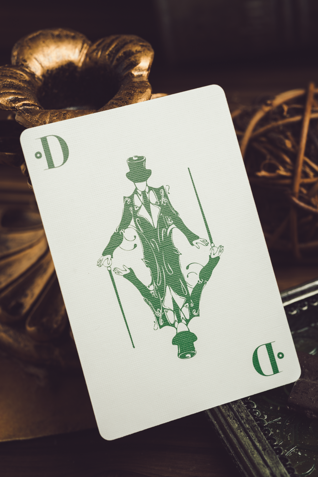 Smoke & Mirrors v9, Green Edition Playing Cards DAN & DAVE