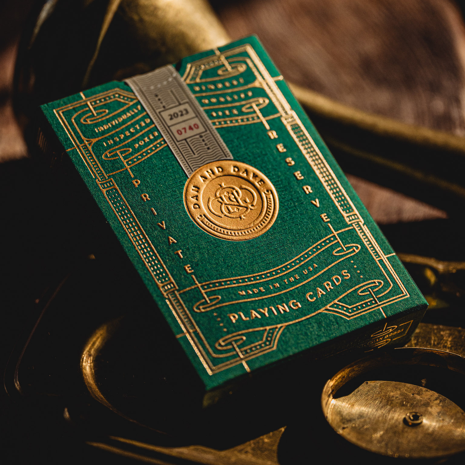 Private Reserve, 2023 Edition in Green Playing Cards DAN & DAVE