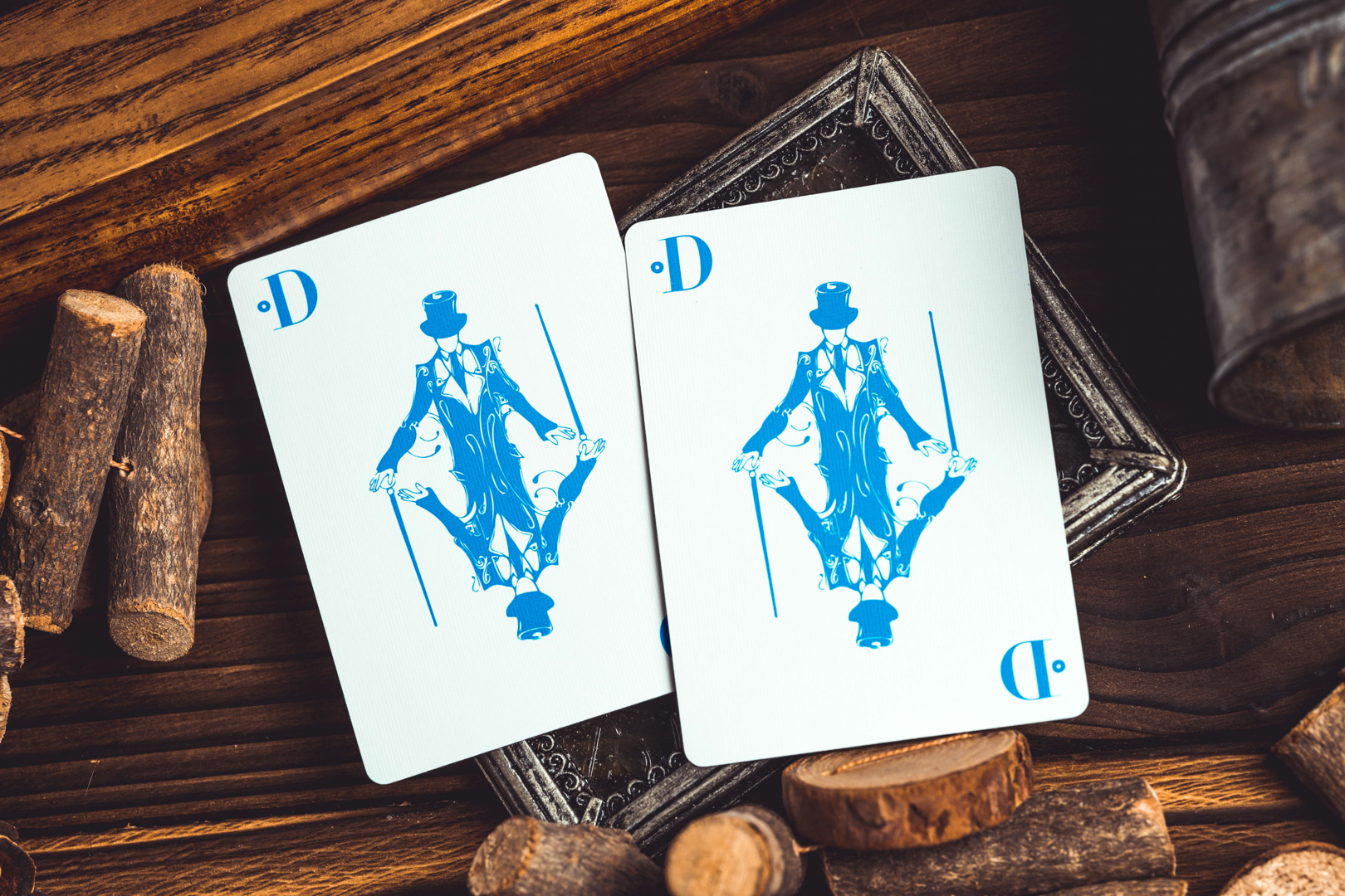 Smoke & Mirrors v9, Blue Edition Playing Cards DAN & DAVE