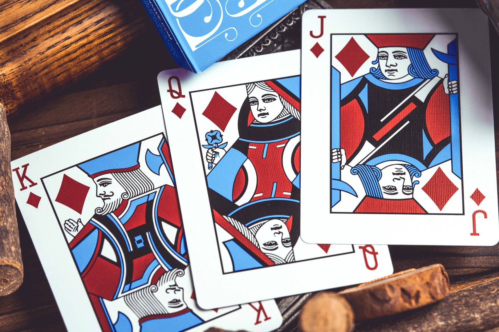 Smoke & Mirrors v9, Blue Edition Playing Cards DAN & DAVE