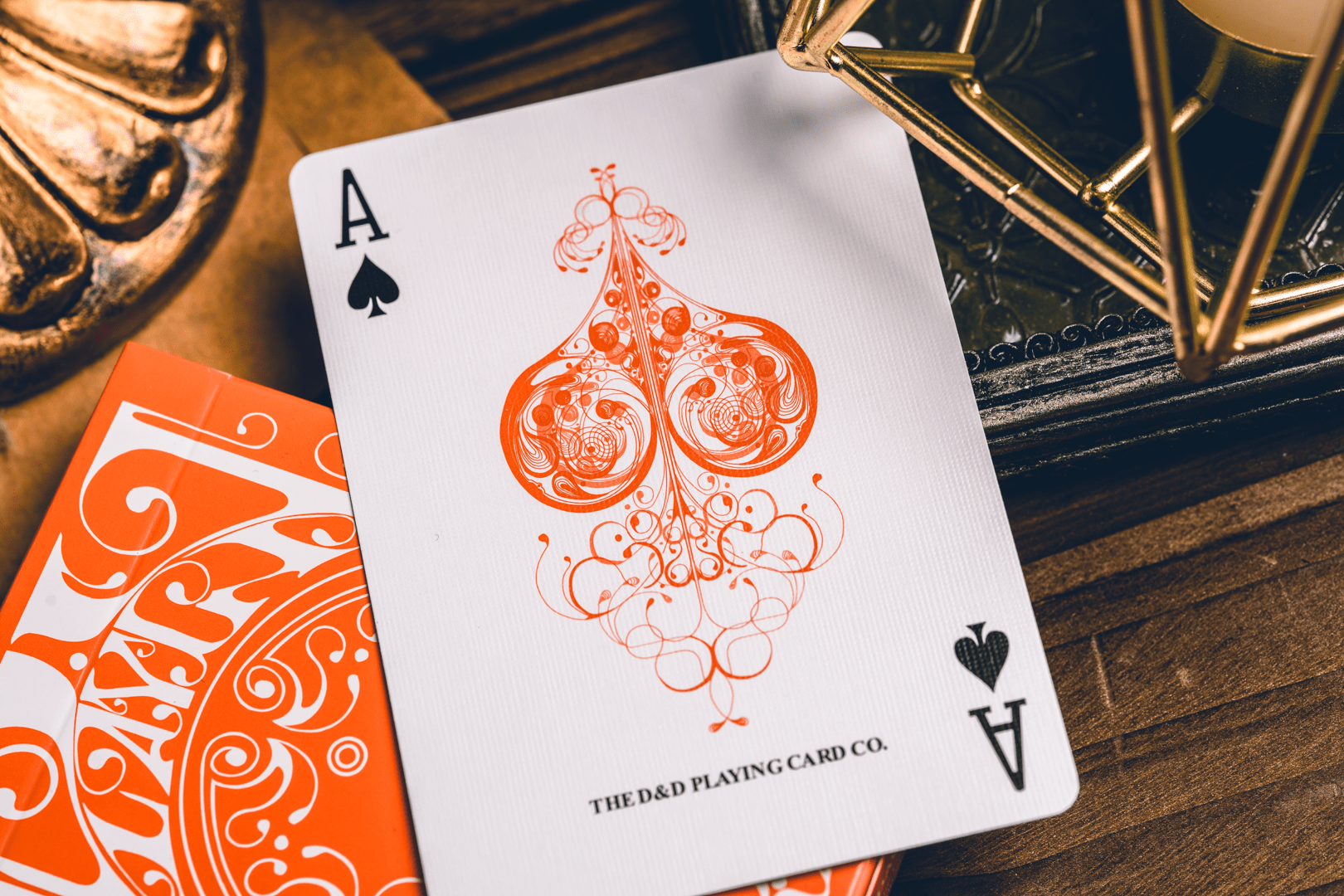 Smoke & Mirrors v9, Orange Edition Playing Cards DAN & DAVE