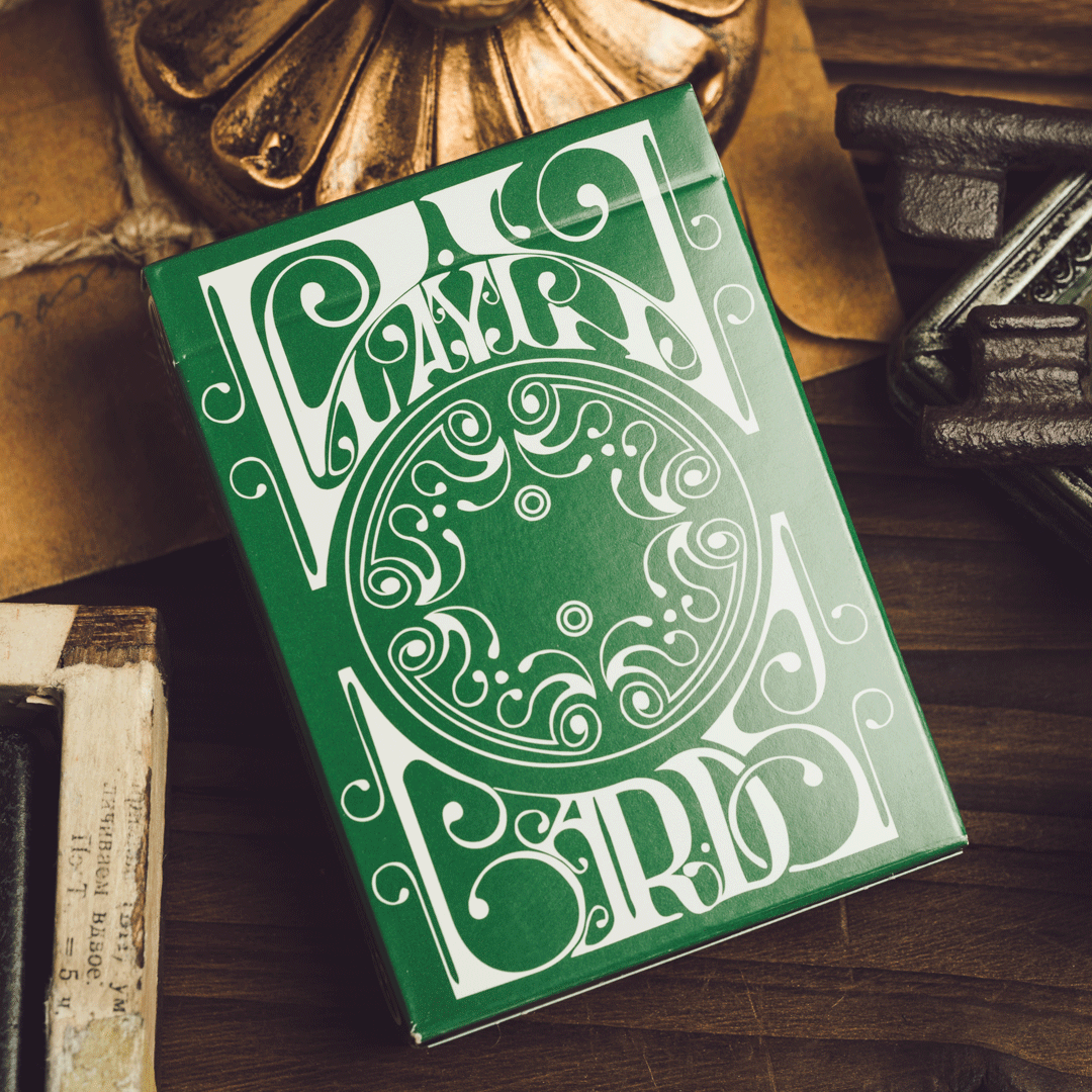 Smoke & Mirrors v9, Green Edition Playing Cards DAN & DAVE Standard Edition