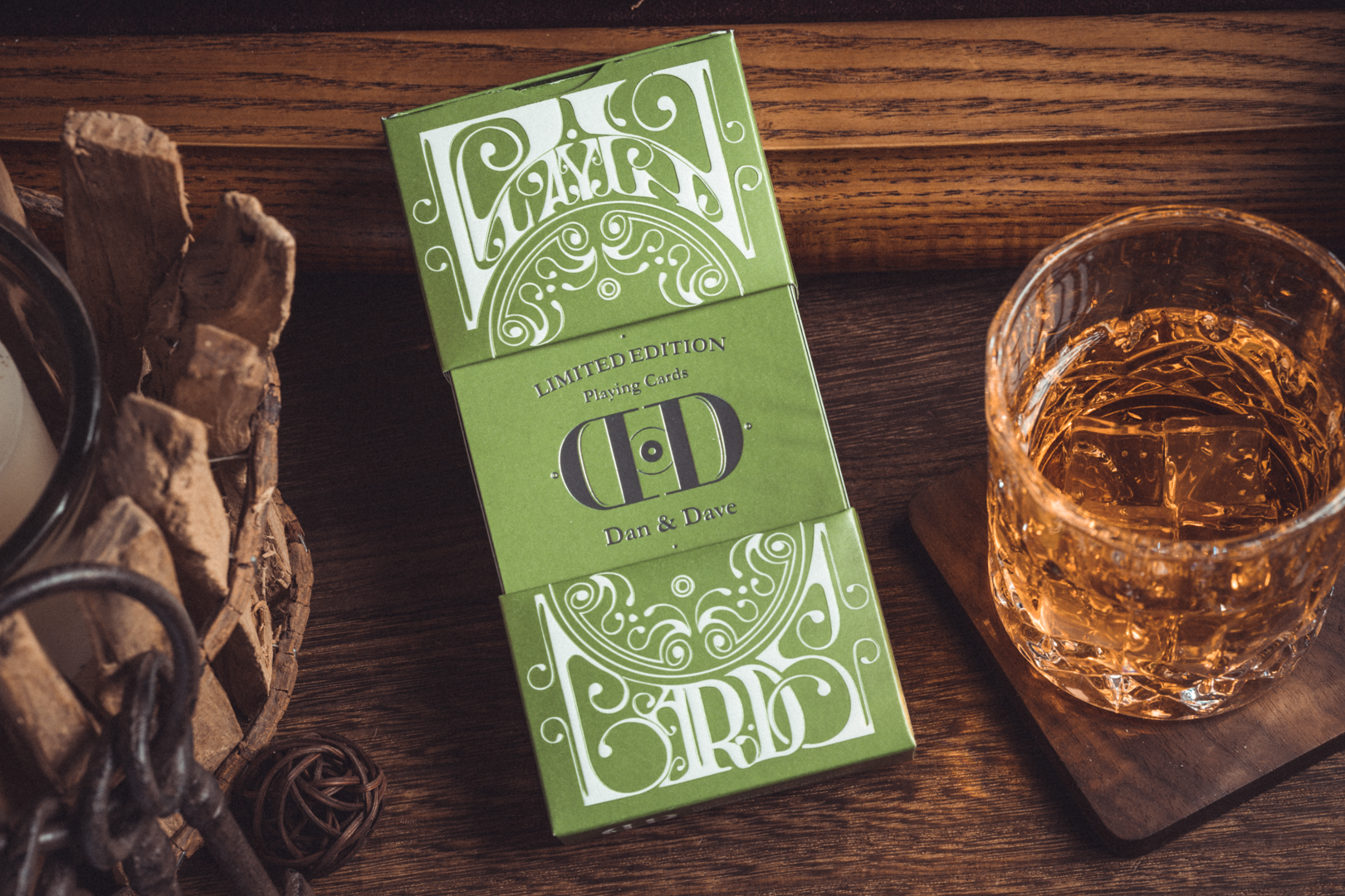 Smoke & Mirrors v8, Green Edition Playing Cards DAN & DAVE Limited Deluxe Edition