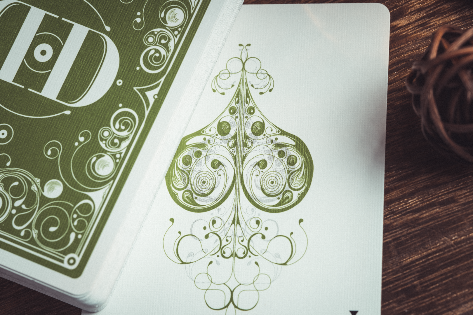 Smoke & Mirrors v8, Green Edition Playing Cards DAN & DAVE