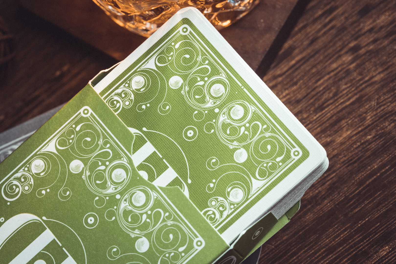 Smoke & Mirrors v8, Green Edition Playing Cards DAN & DAVE