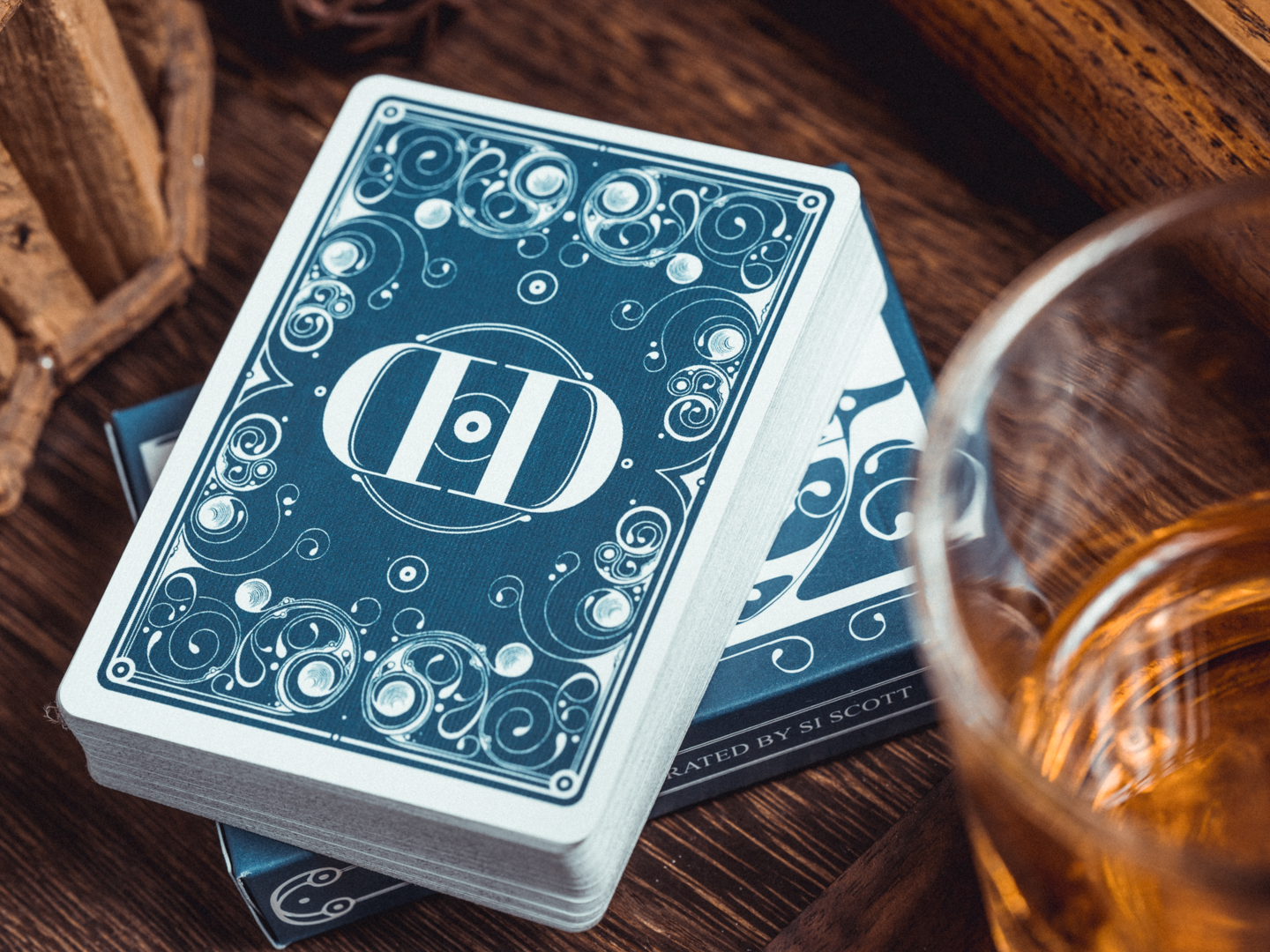 Smoke & Mirrors v8, Blue Edition Playing Cards DAN & DAVE