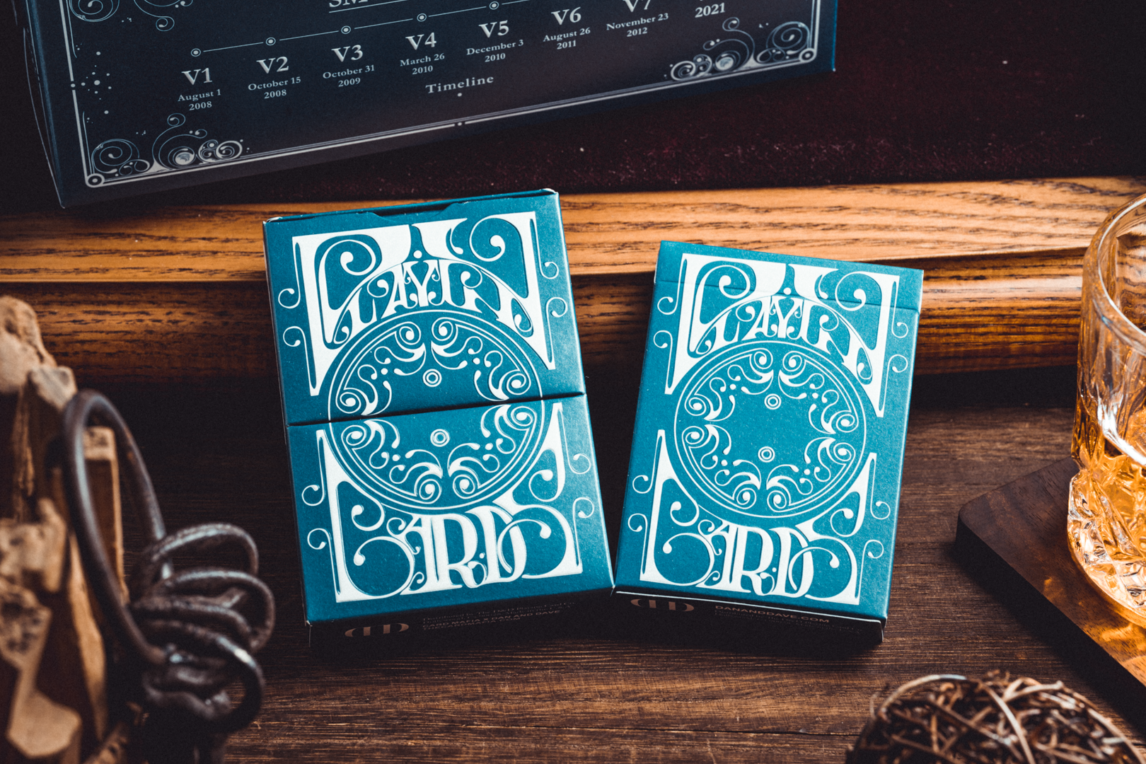 Smoke & Mirrors v8, Blue Edition Playing Cards DAN & DAVE