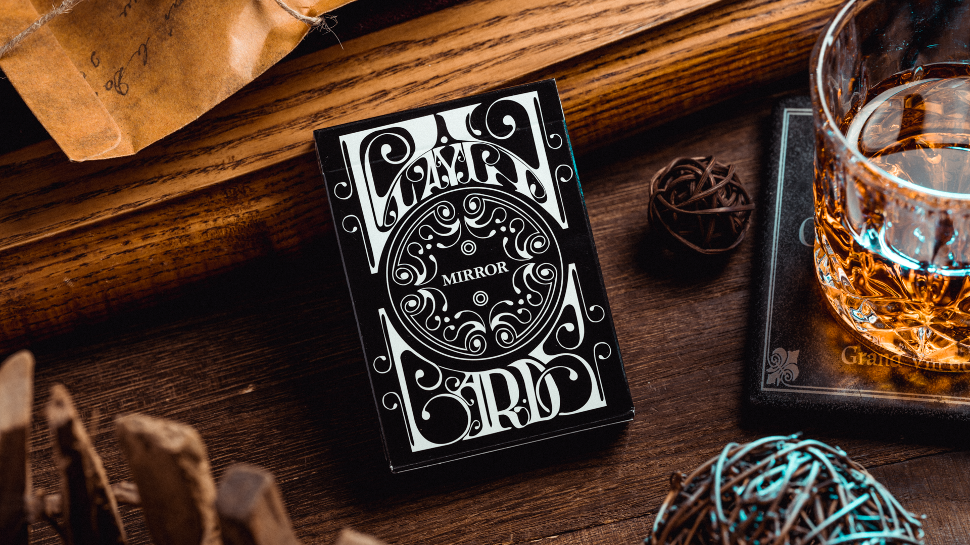 Smoke & Mirrors Playing Cards DAN & DAVE Black (Mirror) Standard Edition