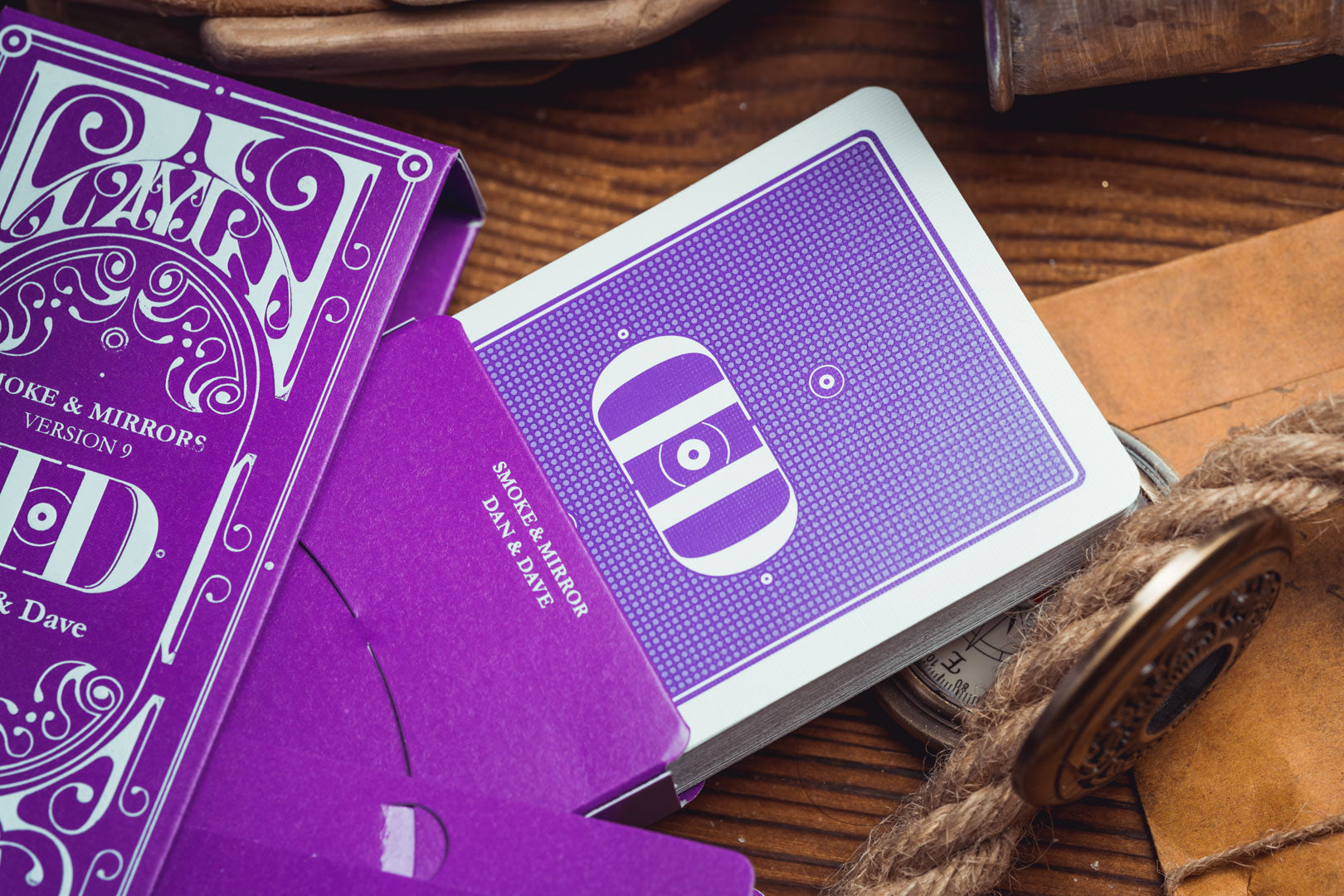 Smoke & Mirrors v9, Purple Edition Playing Cards DAN & DAVE