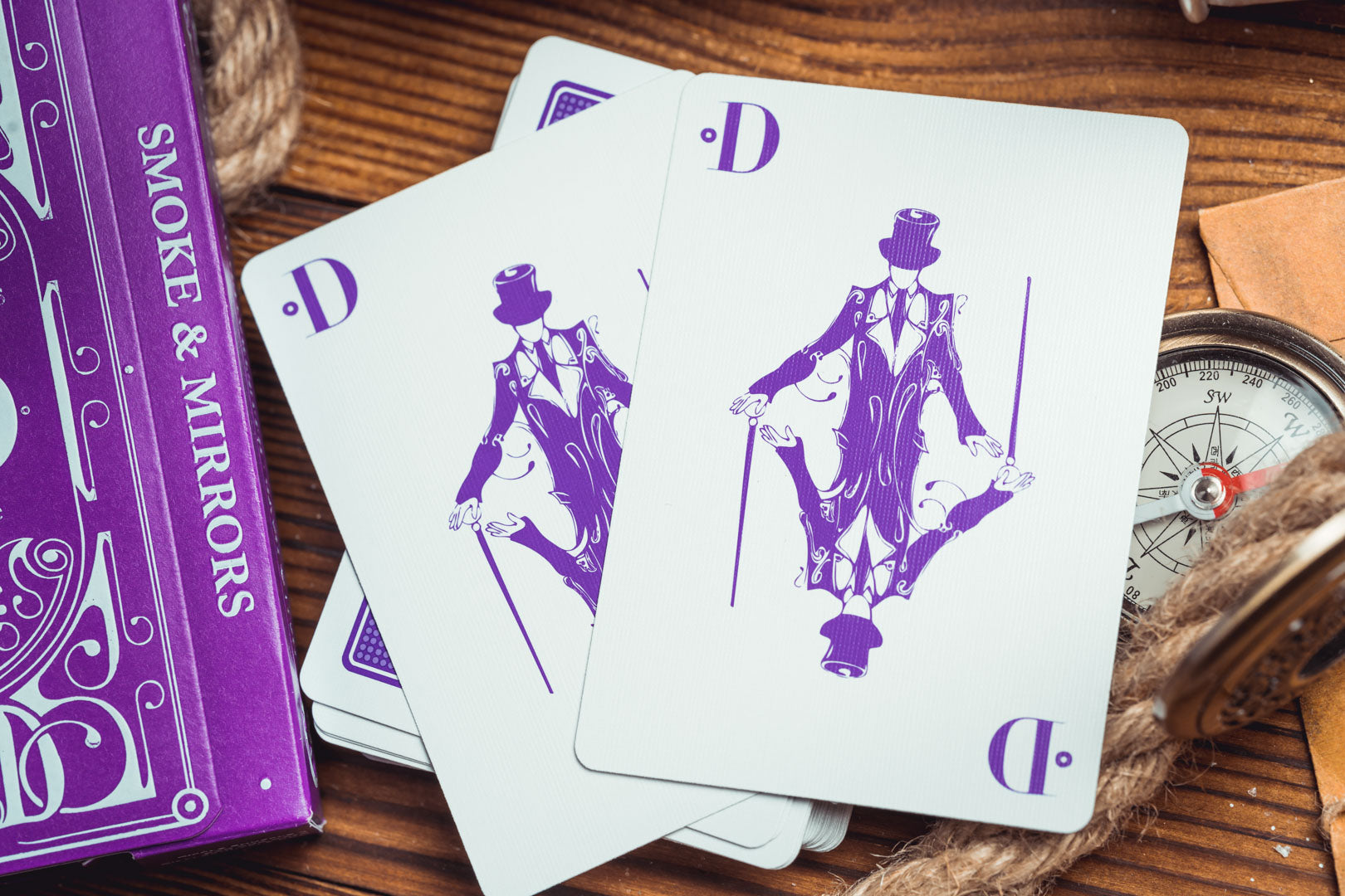 Smoke & Mirrors v9, Purple Edition Playing Cards DAN & DAVE