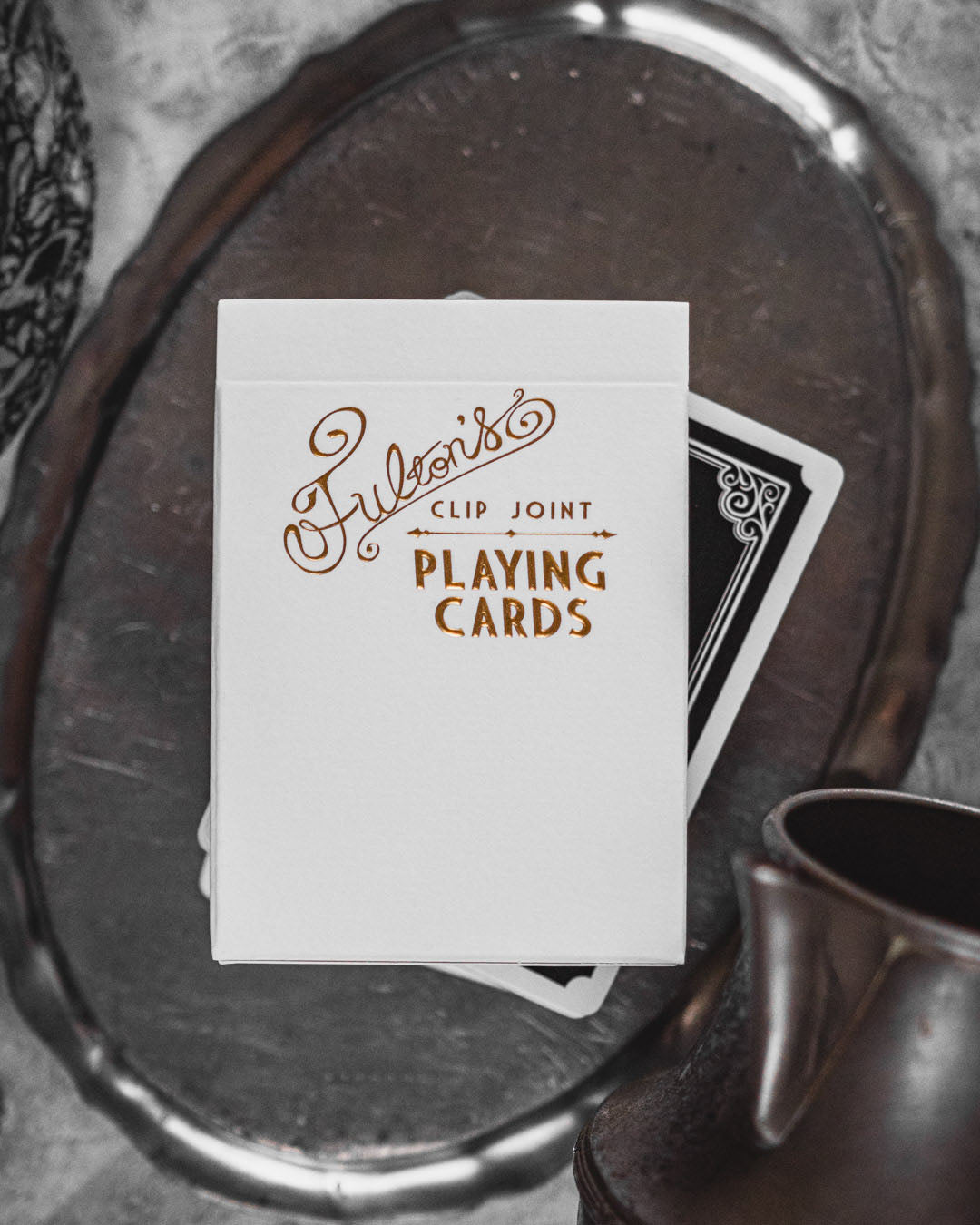 Fulton's Clip Joint, 10 Year Edition Playing Cards DAN & DAVE Gilded Edition (White Box)
