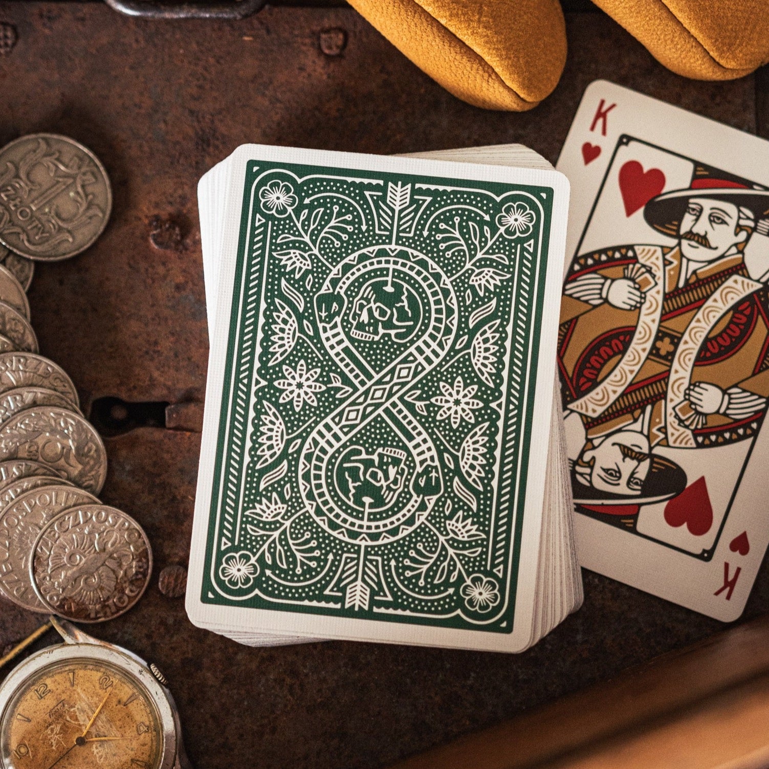 Drifters Playing Cards DAN & DAVE Green