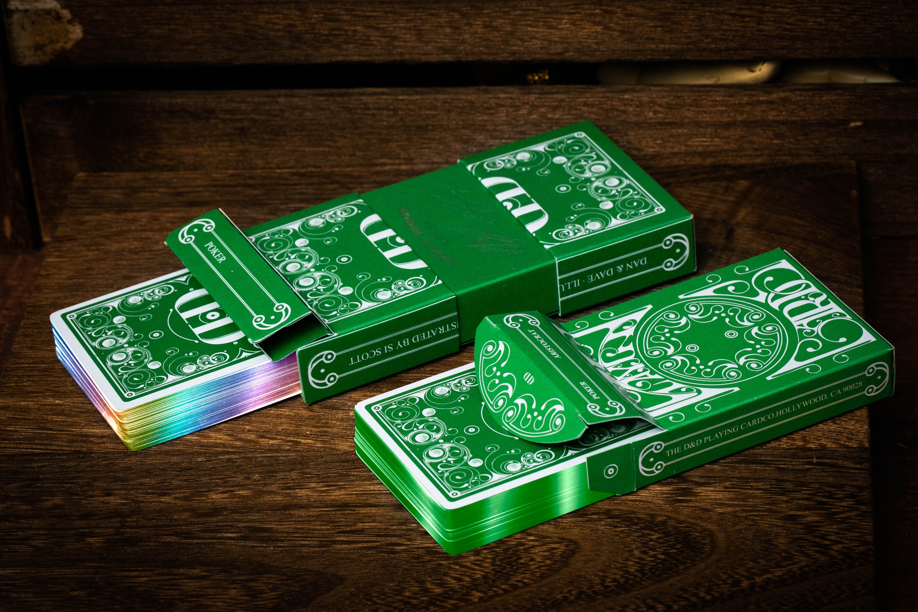 Gilded S&M v8 Playing Cards Playing Cards DAN & DAVE S&M Gilded v8 Set: Green