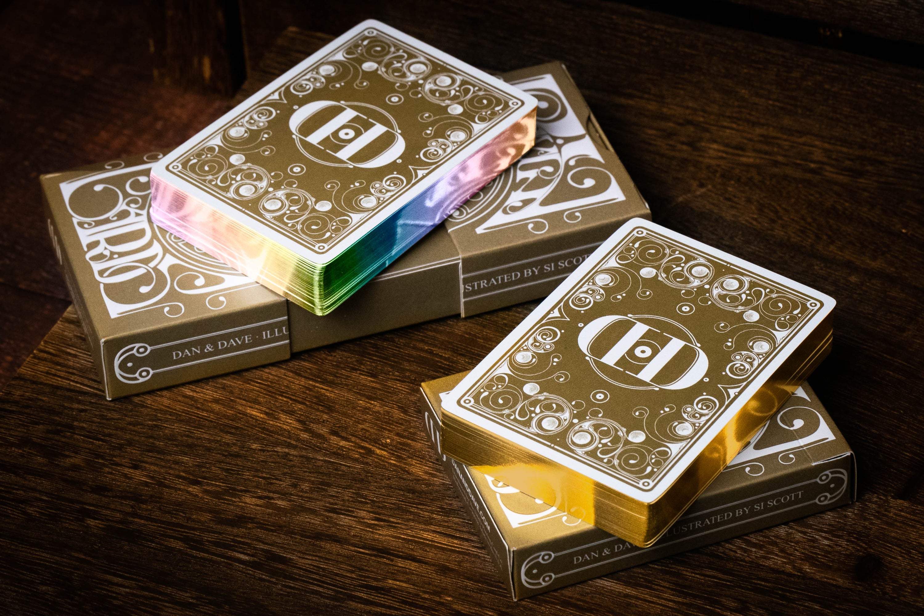 Gilded S&M v8 Playing Cards Playing Cards DAN & DAVE S&M Gilded v8 Set: Gold