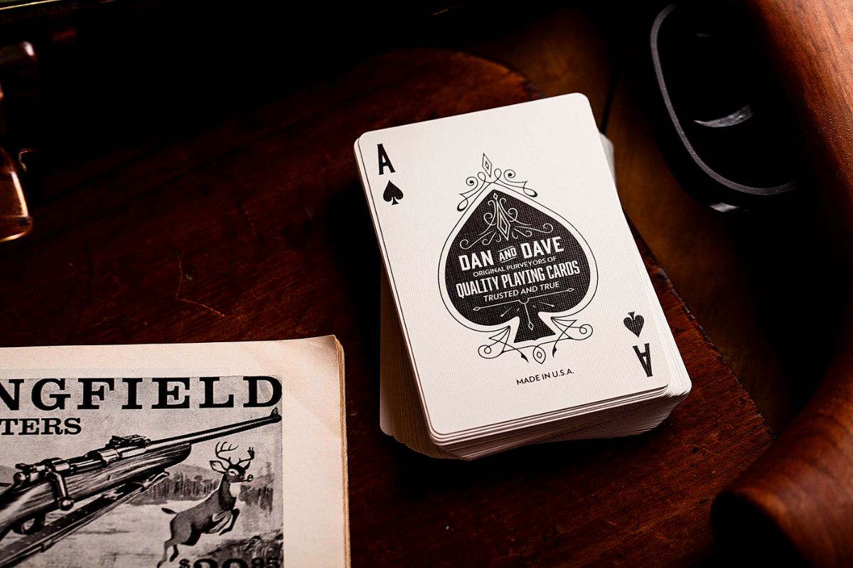 Vintage Plaid Playing Cards DAN & DAVE