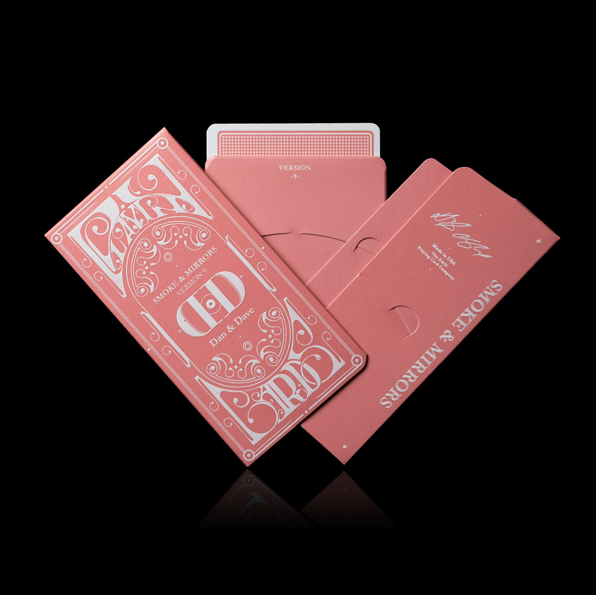 Smoke & Mirrors v9, Pink Edition Playing Cards DAN & DAVE