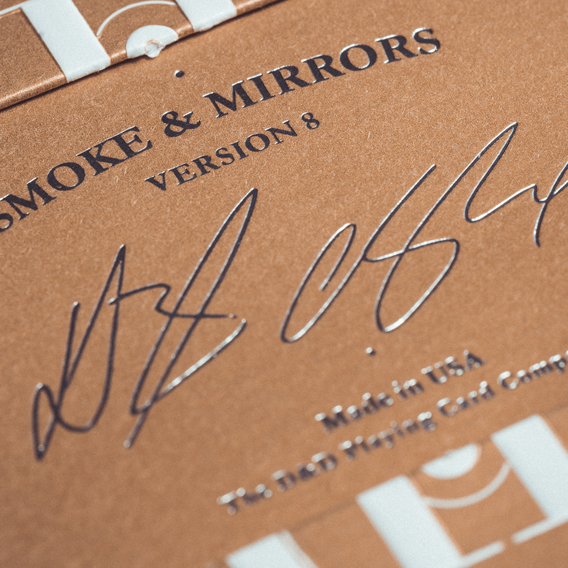 Smoke & Mirrors v8, Gold Edition Playing Cards DAN & DAVE