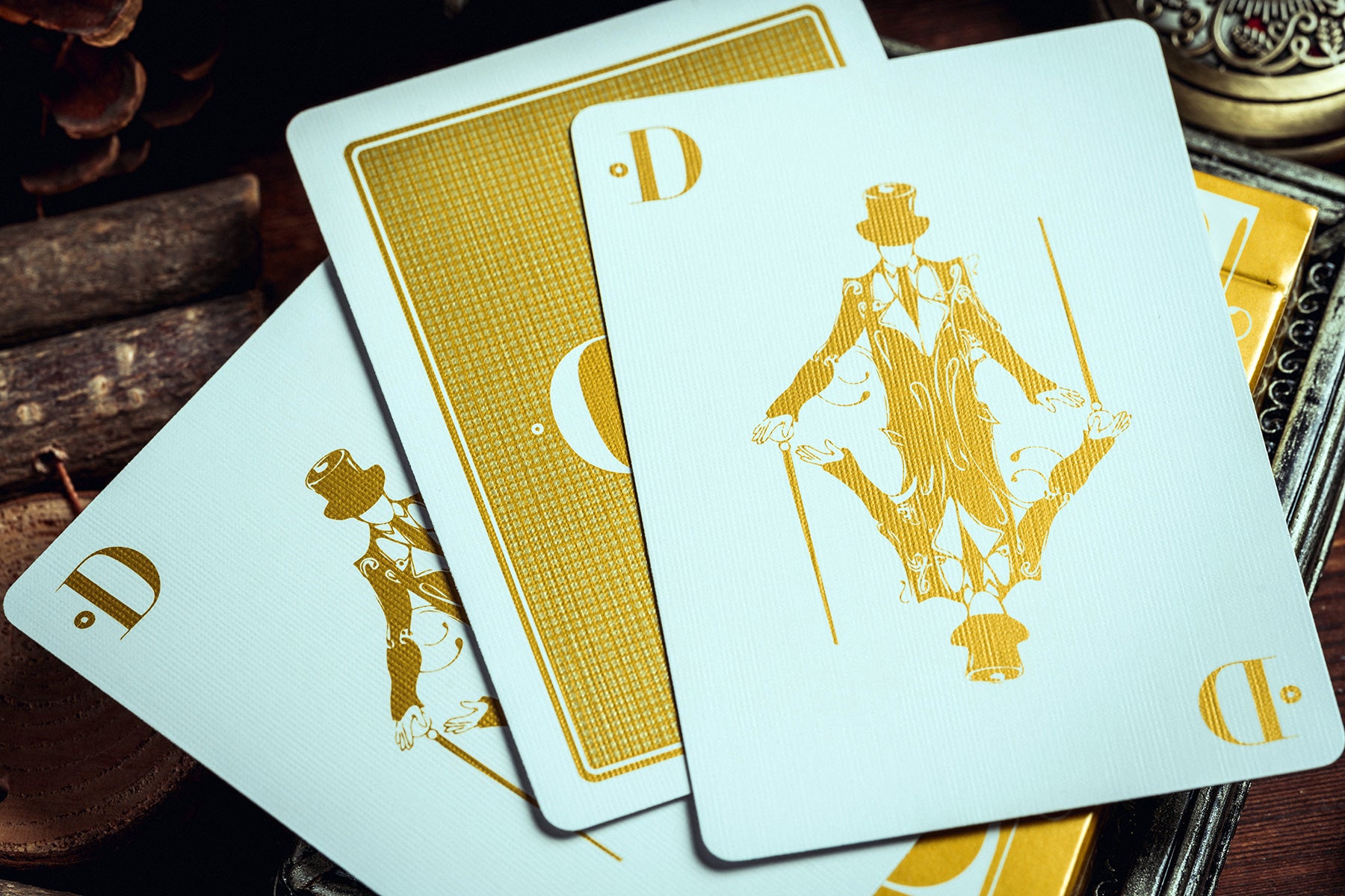 Smoke & Mirrors v9, Gold Edition Playing Cards DAN & DAVE