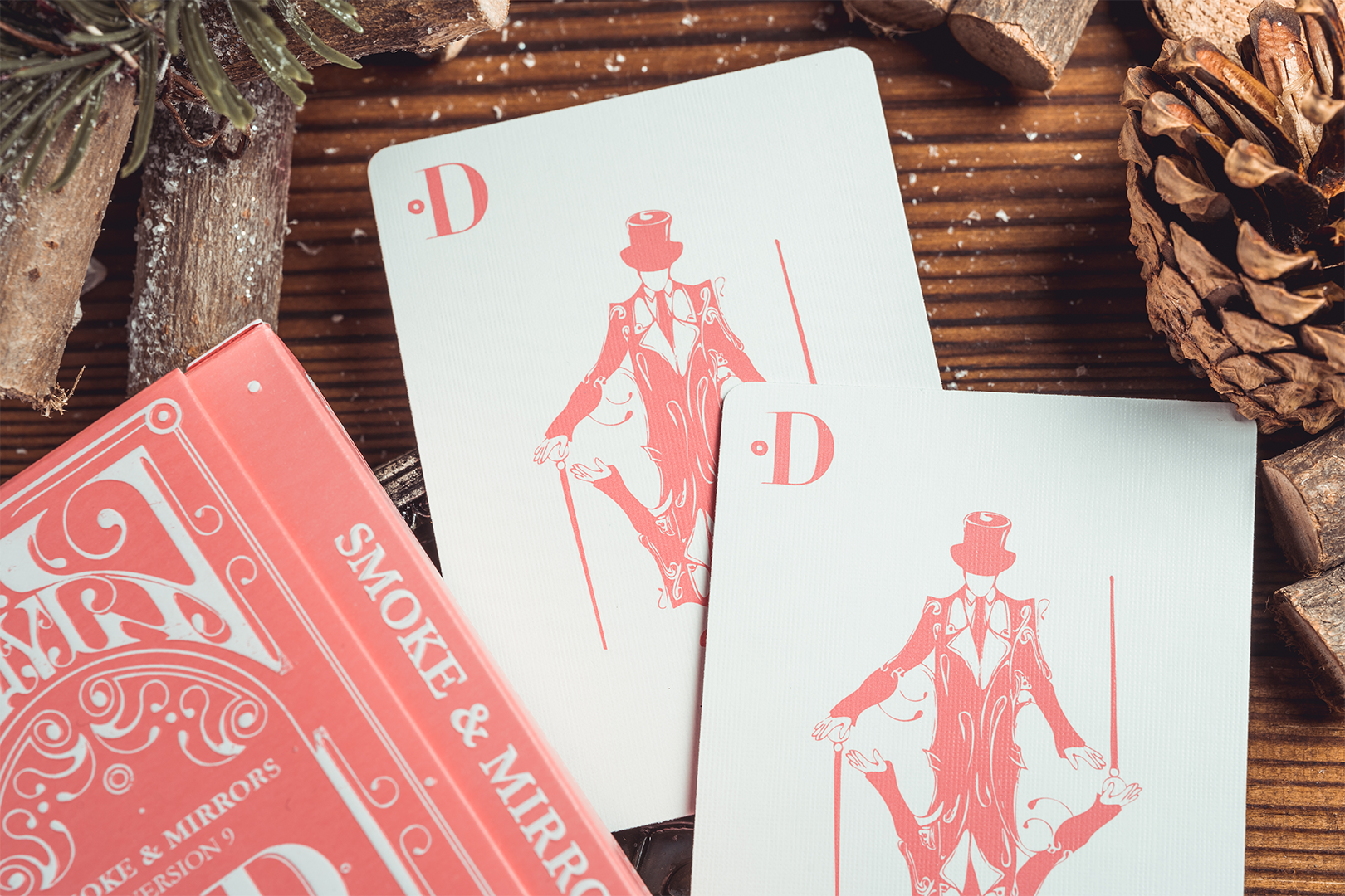 Smoke & Mirrors v9, Pink Edition Playing Cards DAN & DAVE