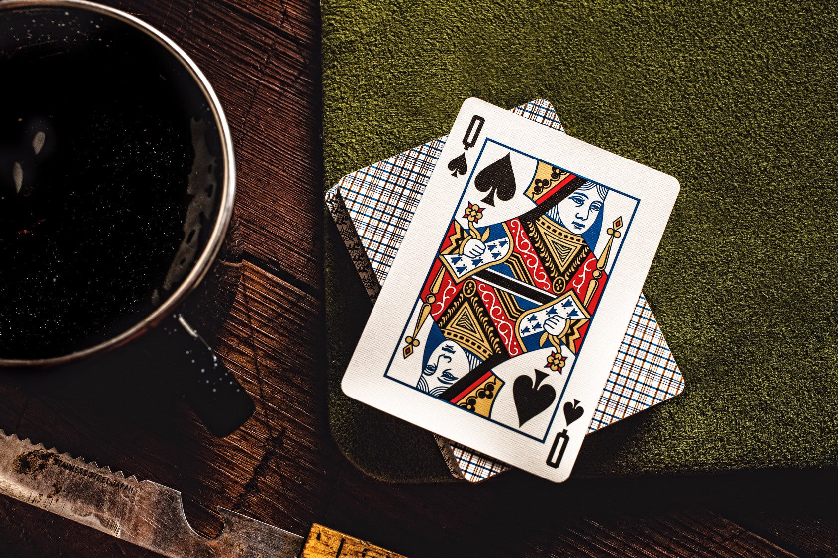 Vintage Plaid Playing Cards DAN & DAVE