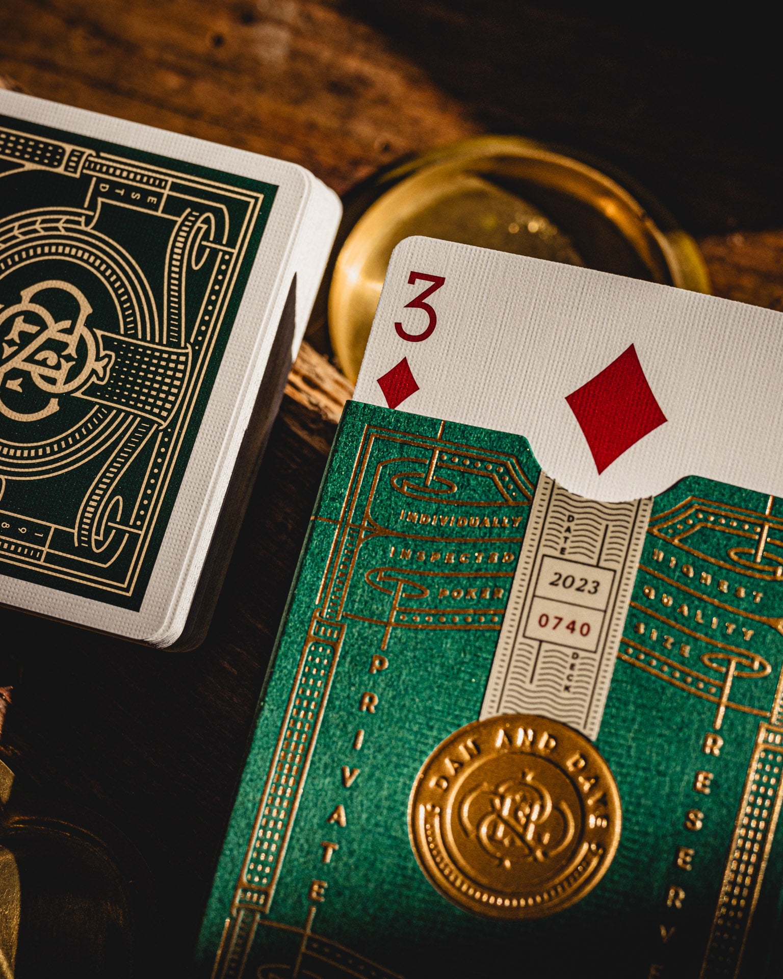 Private Reserve, 2023 Edition in Green Playing Cards DAN & DAVE