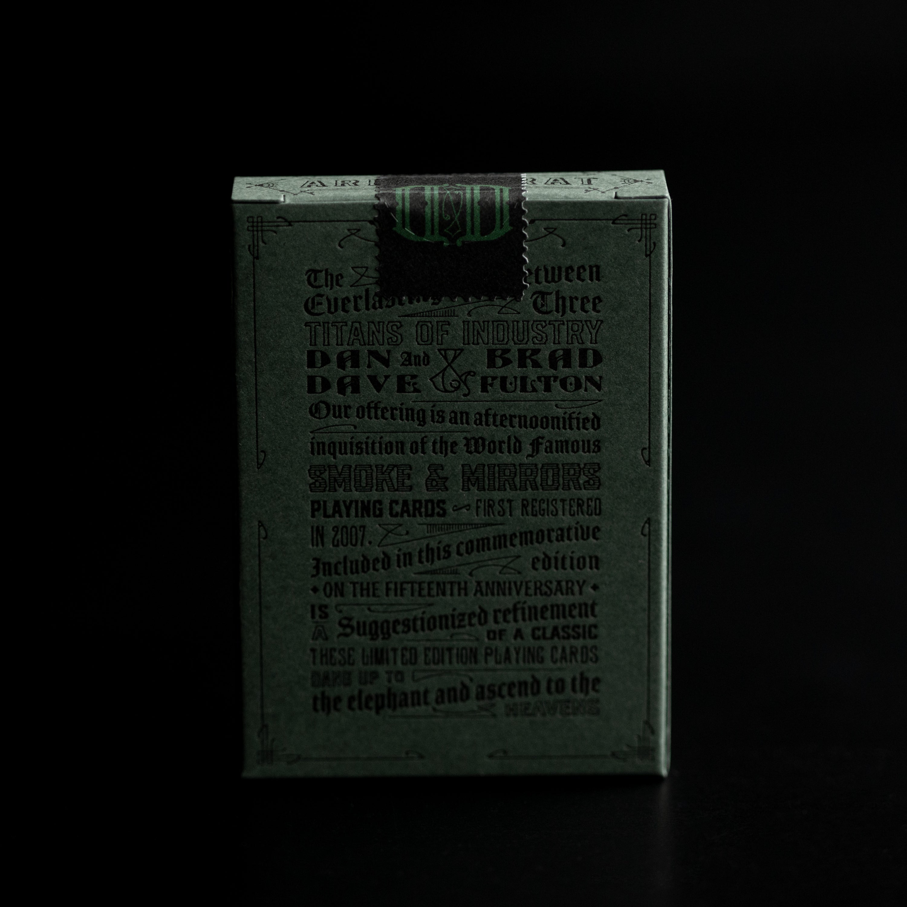 Smoke & Mirrors Anniversary Edition: Eco Playing Cards DAN & DAVE