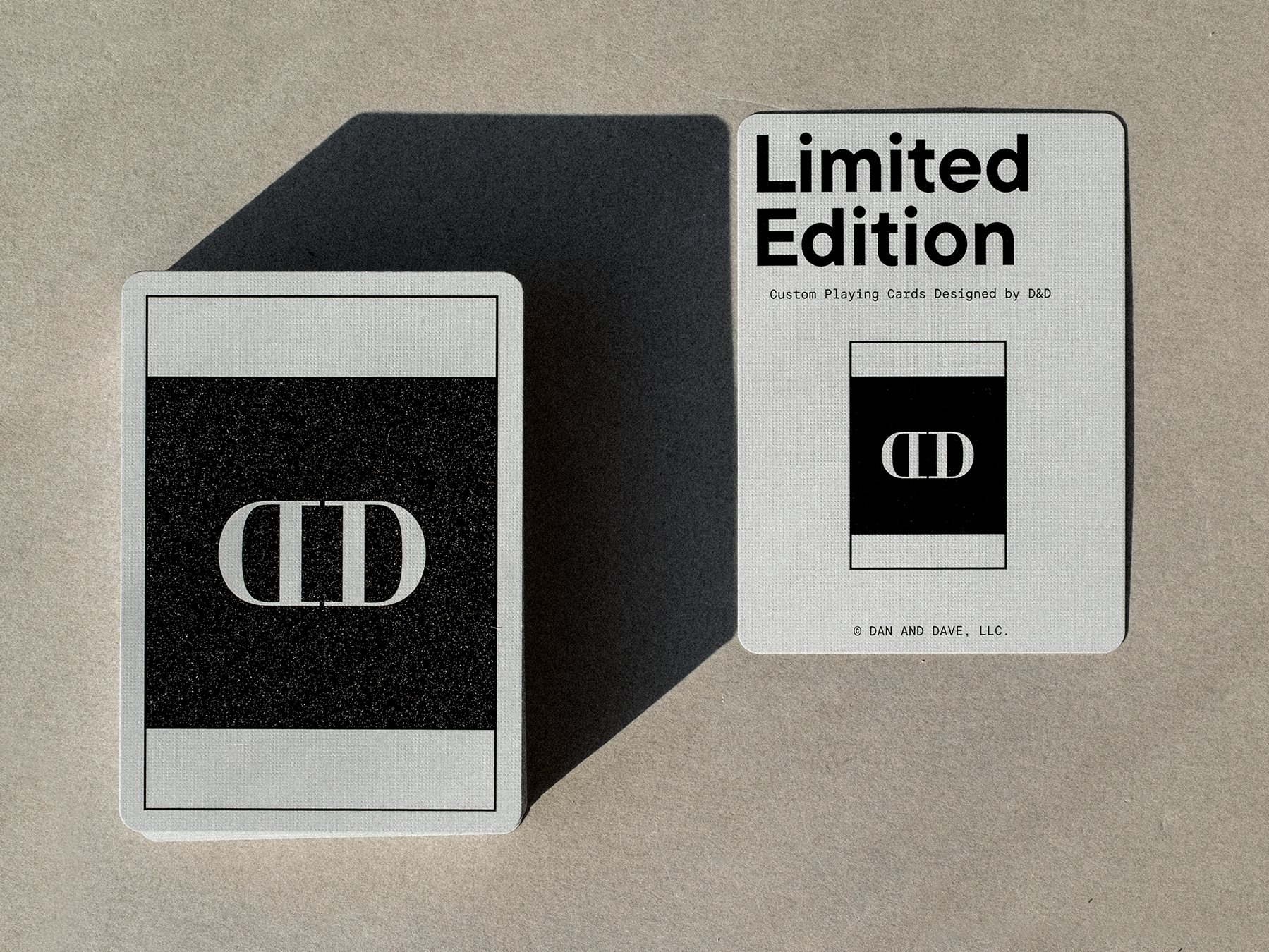 Smoke & Mirrors, Brutalist Editions Playing Cards DAN & DAVE