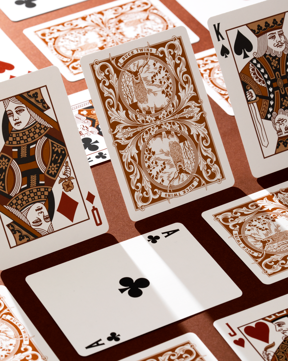 Antler Playing Cards DAN & DAVE Tobacco Brown (2017 Edition)