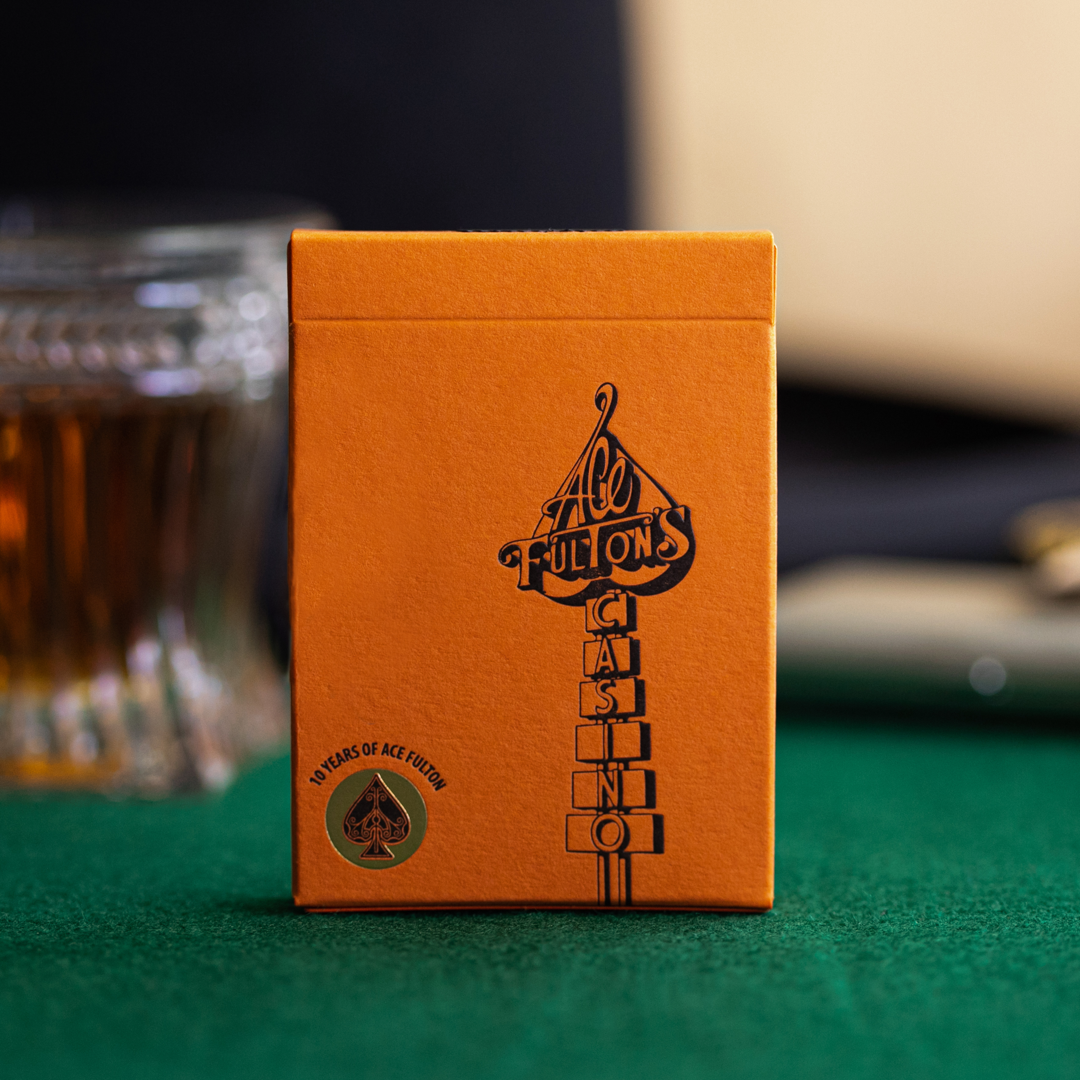 10 Years of Ace Fulton's Playing Cards Playing Cards DAN & DAVE Orange (Cambric Finish) Standard Edition