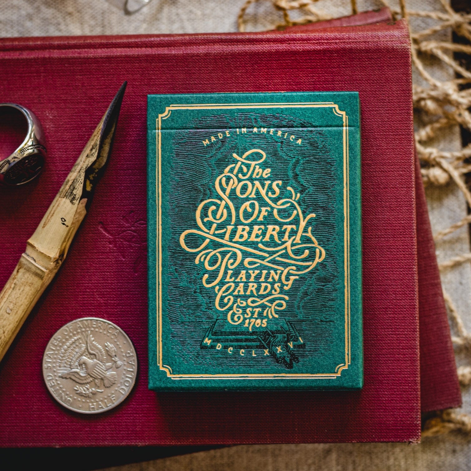 Sons of Liberty, Green Edition Playing Cards DAN & DAVE