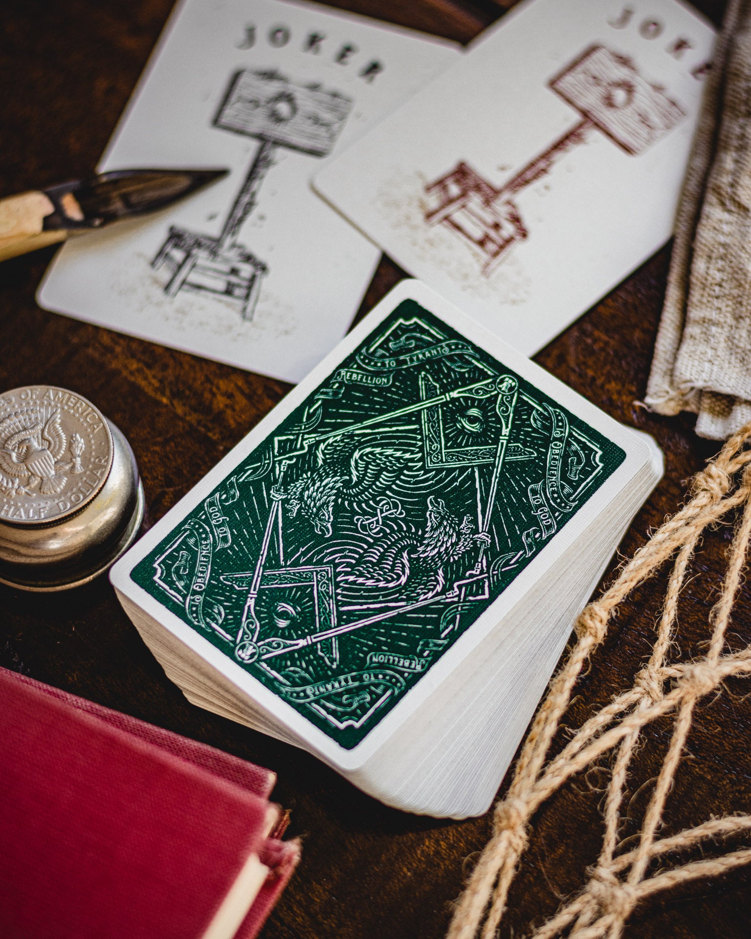 Sons of Liberty, Green Edition Playing Cards DAN & DAVE