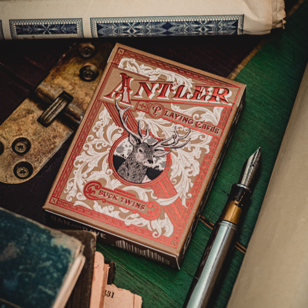 Antler Playing Cards DAN & DAVE Persimmon (2021 Edition)