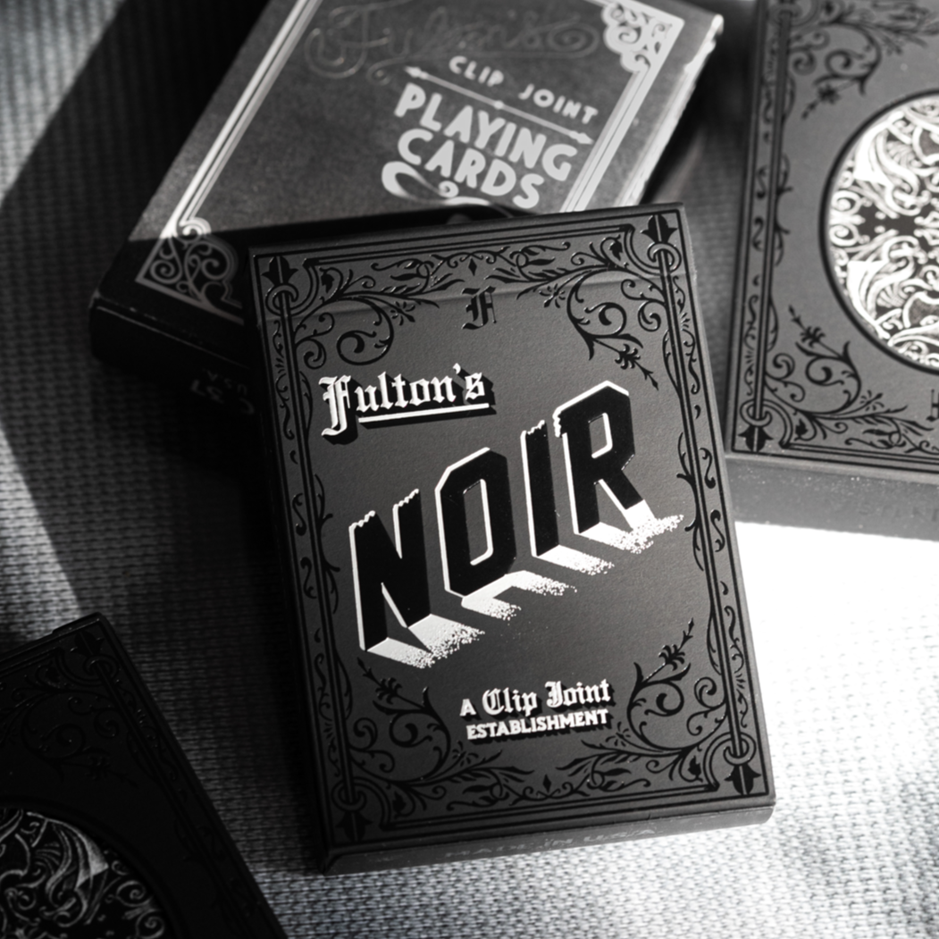 Fulton's Noir Playing Cards DAN & DAVE Noir