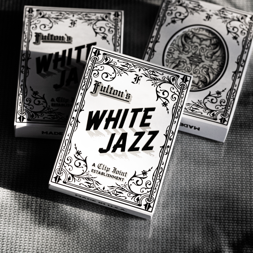 Fulton's Noir Playing Cards DAN & DAVE White Jazz